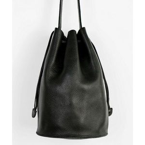 Baggu leather bucket (drawstring bag)